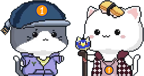 Pixel cat crown